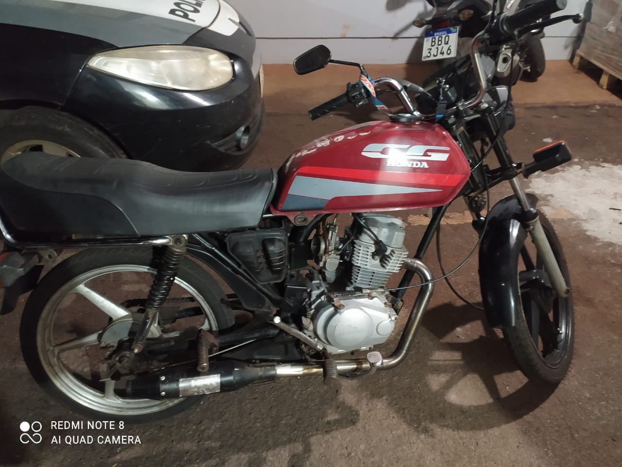 Polícia de CM apreende moto com motor furtado em Araruna