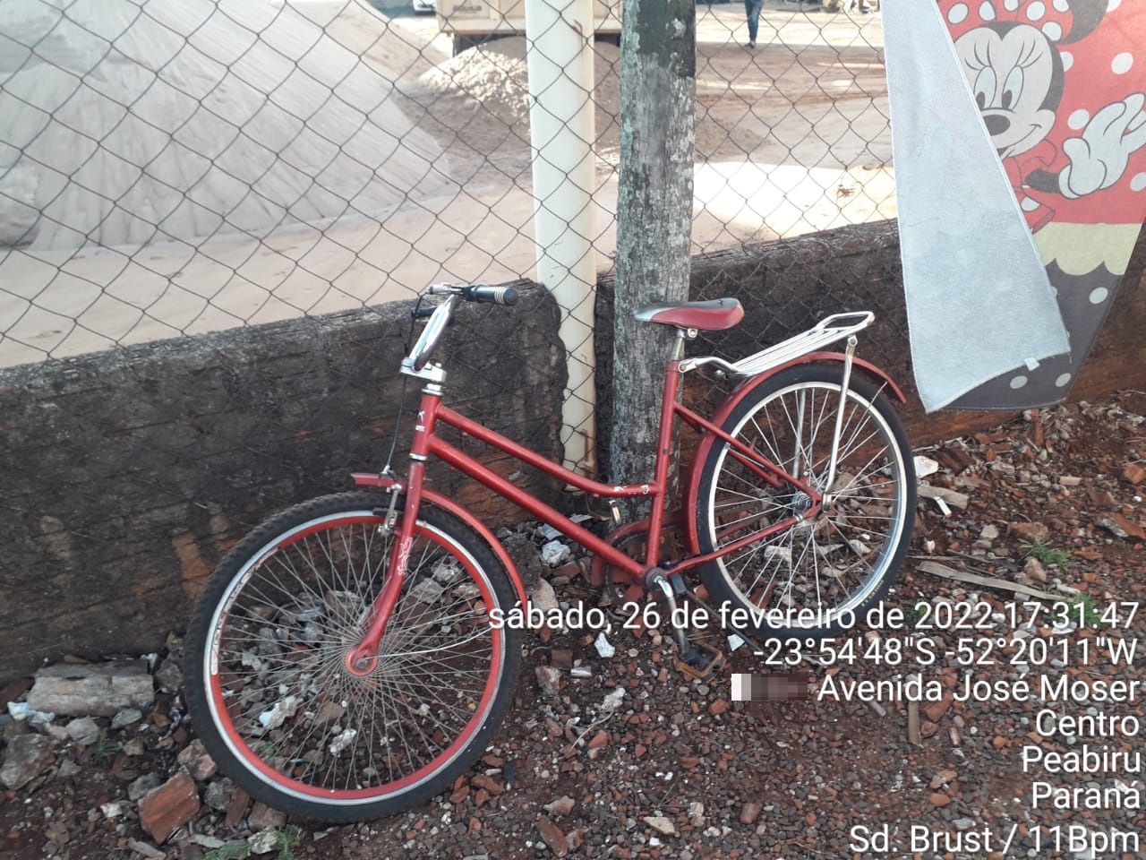 Índio e preso após furtar bicicleta em Peabiru